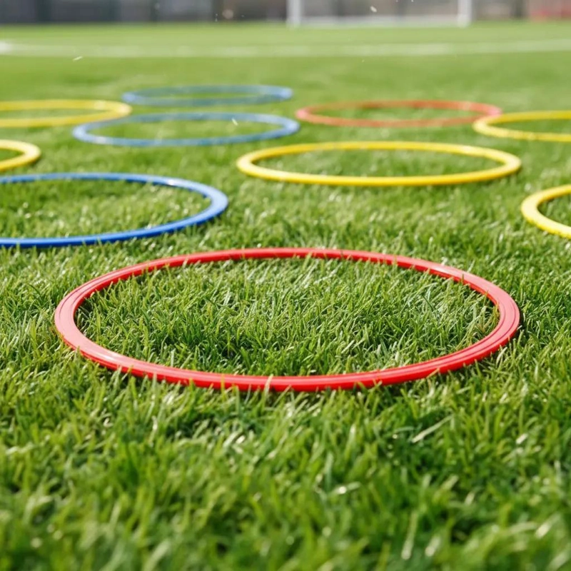 SET DE 12 AROS DE AGILIDAD DE 60 CM PARA ENTRENAMIENTO DEPORTIVO - 1