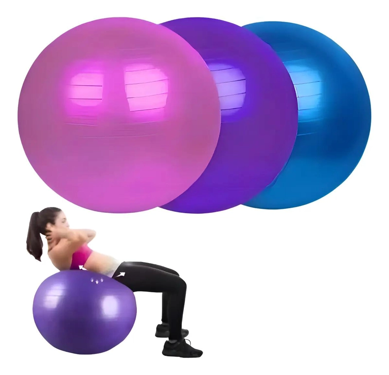 PELOTA PARA YOGA PILATES Y EJERCICIOS ABDOMINALES 55 CM - 4