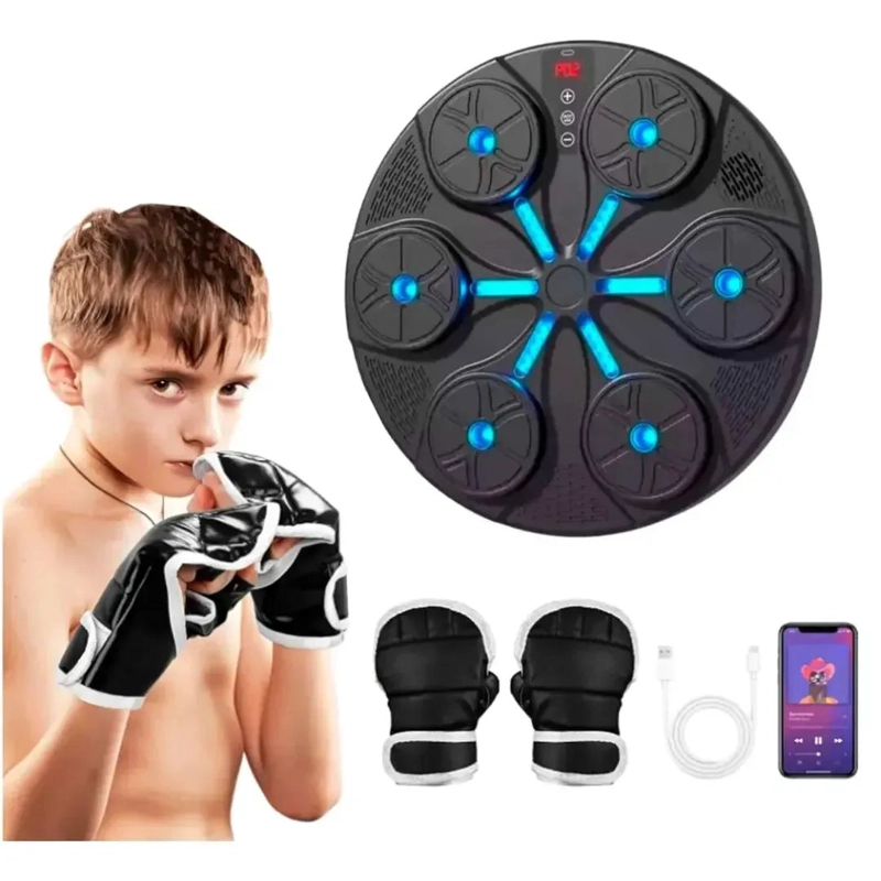 MAQUINA DE BOXEO INTELIGENTE CON GUANTES Y CONECTIVIDAD BLUETOOTH - 1