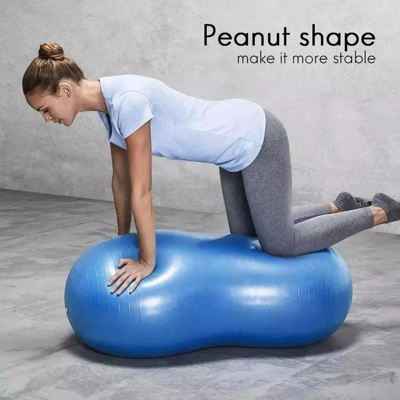 PELOTA DE PILATES PARA EJERCICIO Y YOGA COLOR AZUL MANI - 3