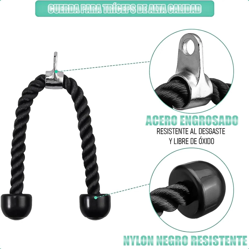 SISTEMA DE POLEA PARA GIMNASIO EN CASA CON ACCESORIOS COMPLETOS - 4