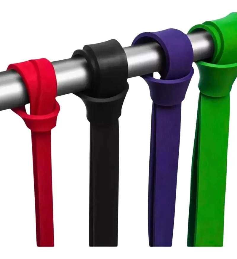 SET DE 4 BANDAS ELASTICAS PARA ENTRENAMIENTO DE RESISTENCIA EN CASA - 2