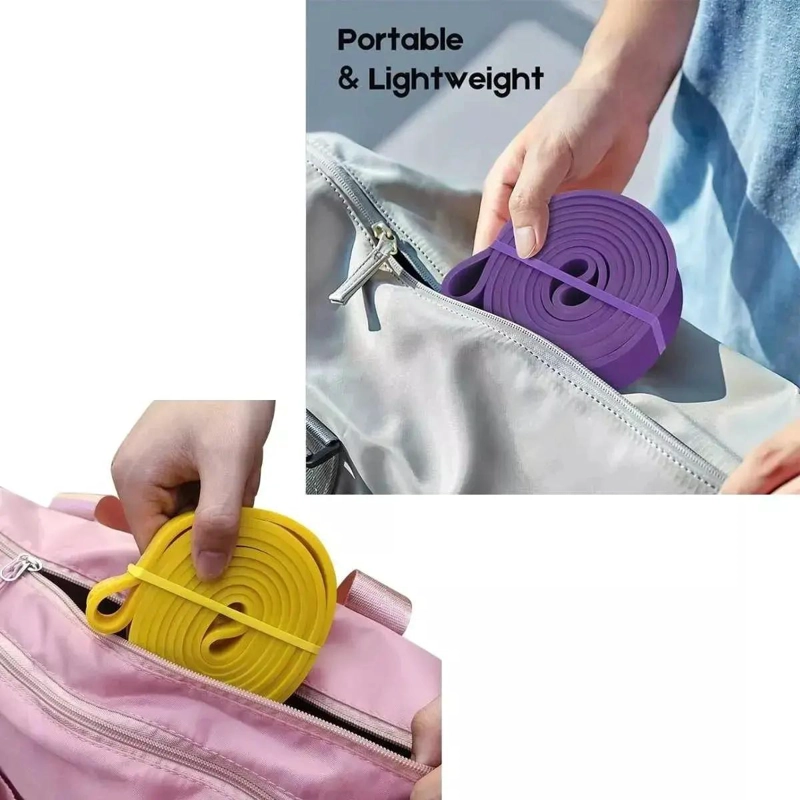 SET DE 4 BANDAS ELASTICAS PARA ENTRENAMIENTO DE RESISTENCIA EN CASA - 3