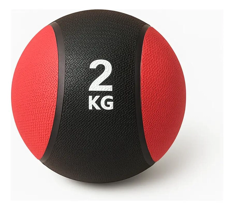 BALON DE PESO CON REBOTE 2 KG PARA ENTRENAMIENTO FUNCIONAL Y CROSSFIT - 1