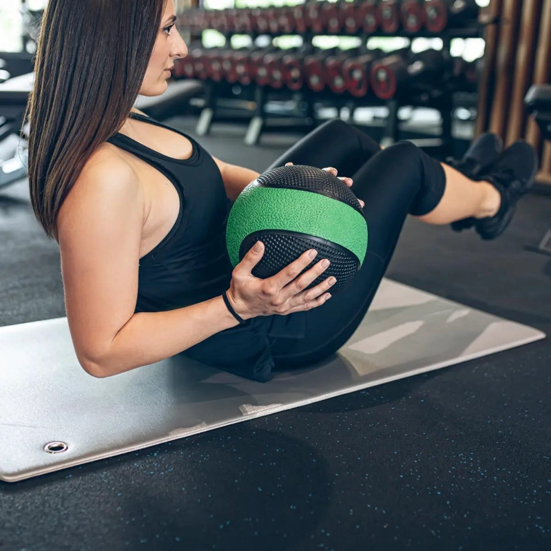 BALON DE PESO CON REBOTE 2 KG PARA ENTRENAMIENTO FUNCIONAL Y CROSSFIT - 2