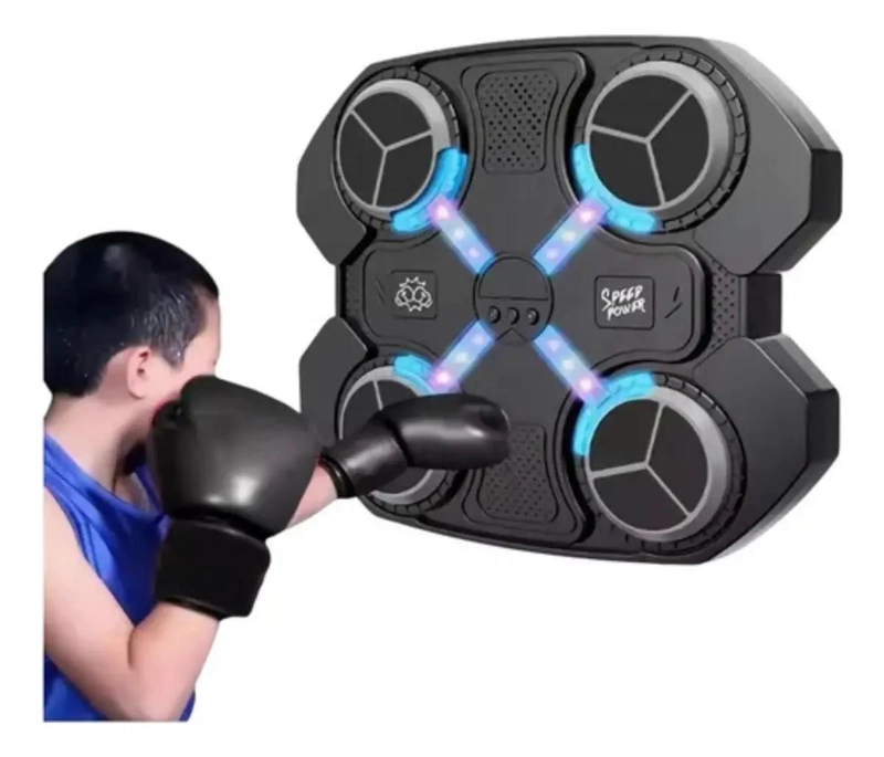 MAQUINA DE BOXEO INTELIGENTE MONTADA EN PARED CON GUANTES INCLUIDOS - 1