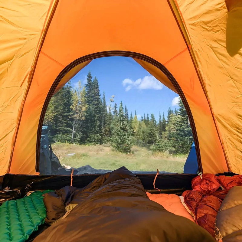 COLCHONETA INFLABLE PARA CAMPING 1 PLAZA NYLON CAMUFLAJE 223X70 CM - 3