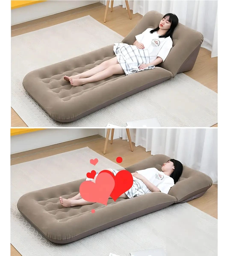 COLCHON INFLABLE AJUSTABLE PARA ACAMPAR EN EXTERIORES CON INFLADOR INTEGRADO - 3