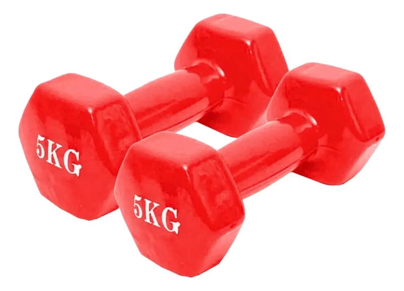 SET DE BANDAS ELASTICAS Y MANCUERNAS DE 5 KG PARA ENTRENAMIENTO - 3