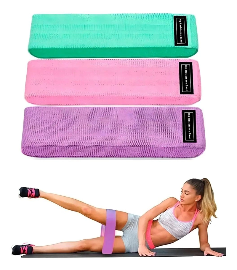 SET DE 3 BANDAS DE RESISTENCIA PARA EJERCICIO CON DIFERENTES NIVELES DE INTENS - 3