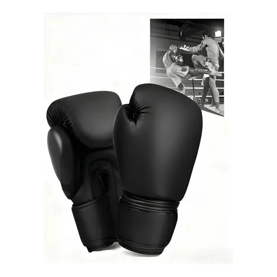 GUANTES DE BOXEO PARA KICKBOXING CON CIERRE DE VELCRO 10 OZ - 1