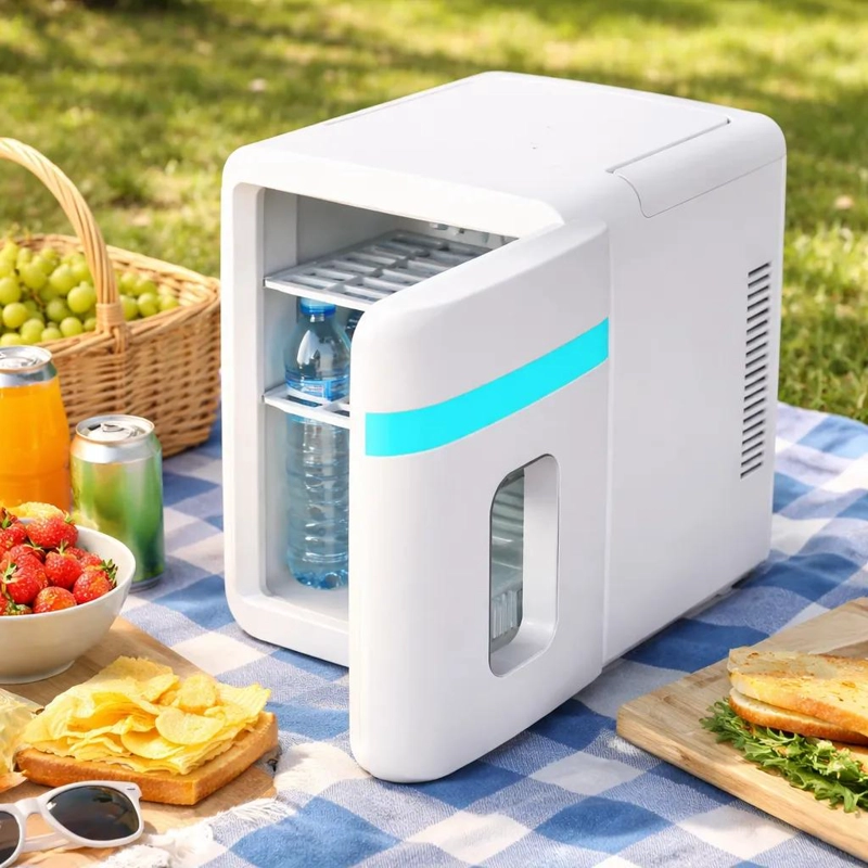 MINI NEVERA REFRIGERADOR COMPACTO DE 12 LITROS PARA CASA Y AUTO - 1