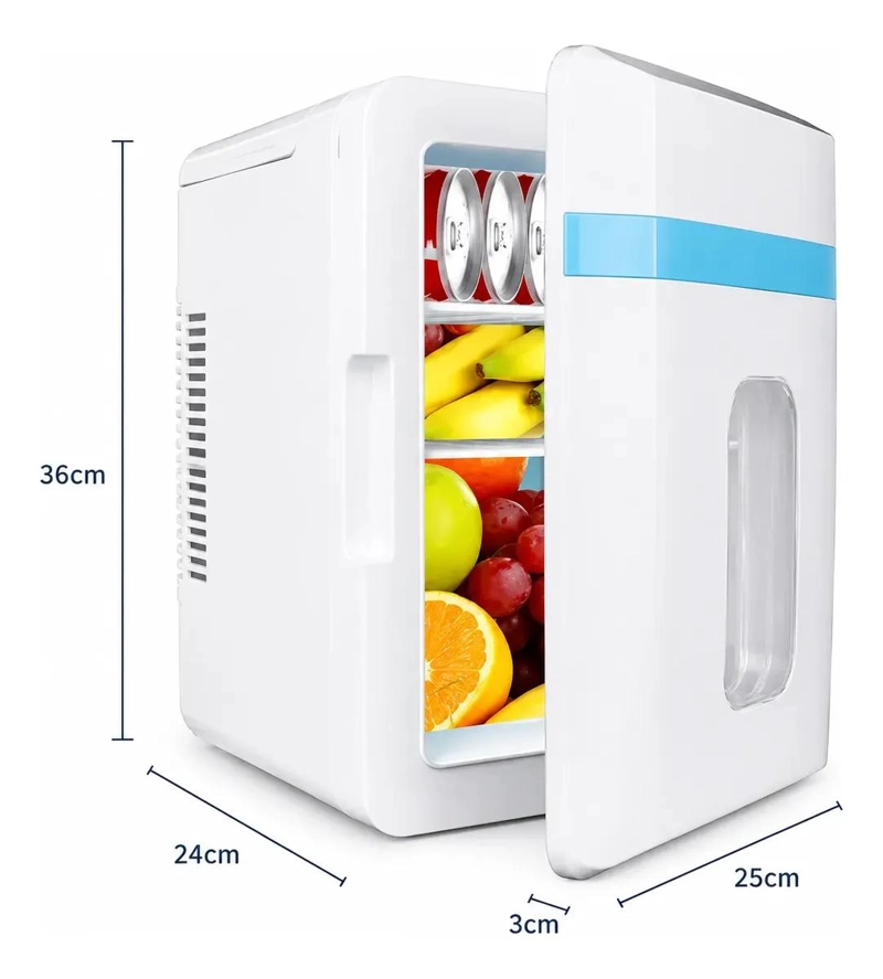 MINI NEVERA REFRIGERADOR COMPACTO DE 12 LITROS PARA CASA Y AUTO - 4
