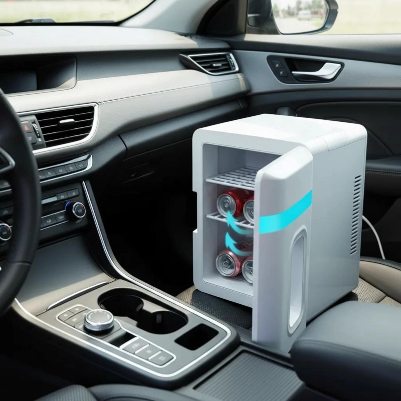 MINI NEVERA REFRIGERADOR COMPACTO DE 12 LITROS PARA CASA Y AUTO - 5