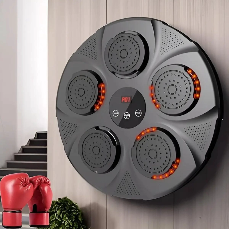 MAQUINA DE BOXEO CON SOPORTE PARA PARED Y FUNCION MUSICAL PARA ENTRENAMIENTO - 3