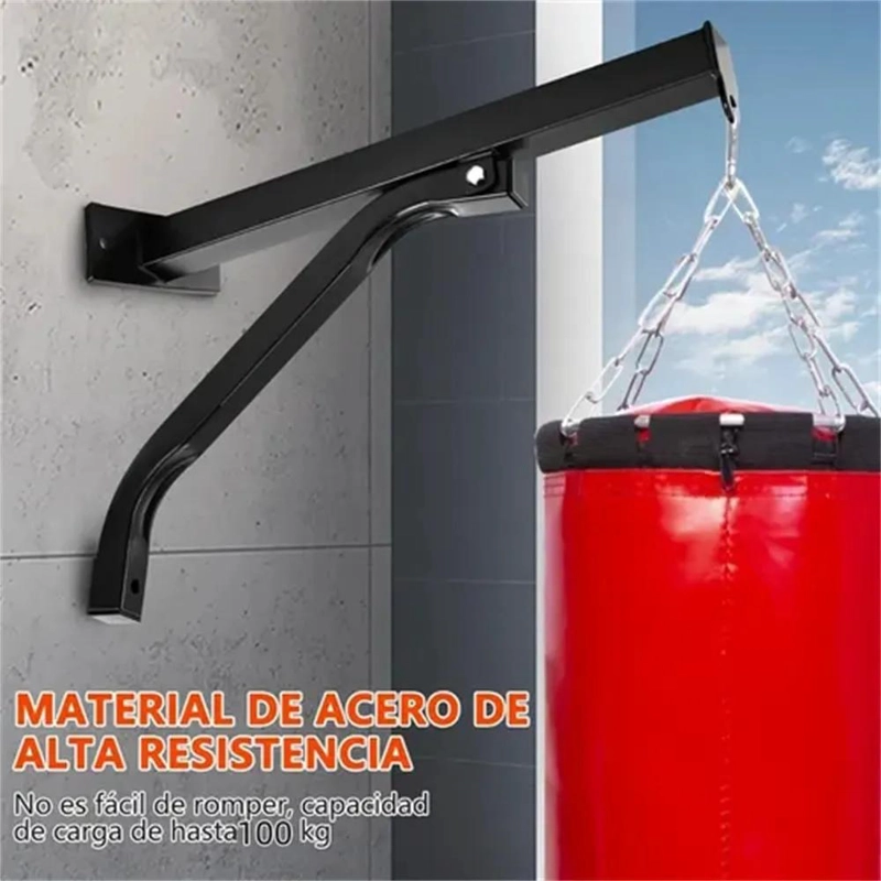 SOPORTE RESISTENTE PARA SACO DE BOXEO COLGANTE HASTA 100 KG - 4