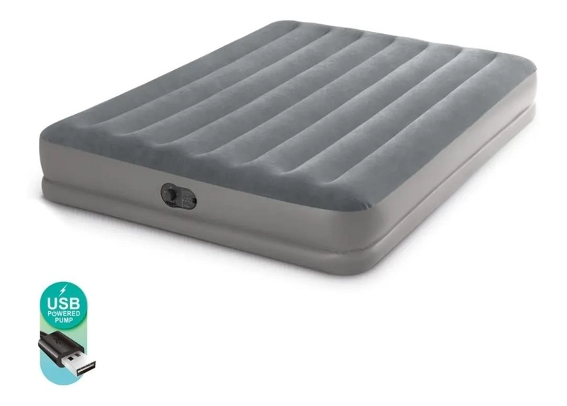 COLCHON INFLABLE ELE CTRICO CON CONEXION USB PARA DOS PERSONAS 152X203X30 CM - 2