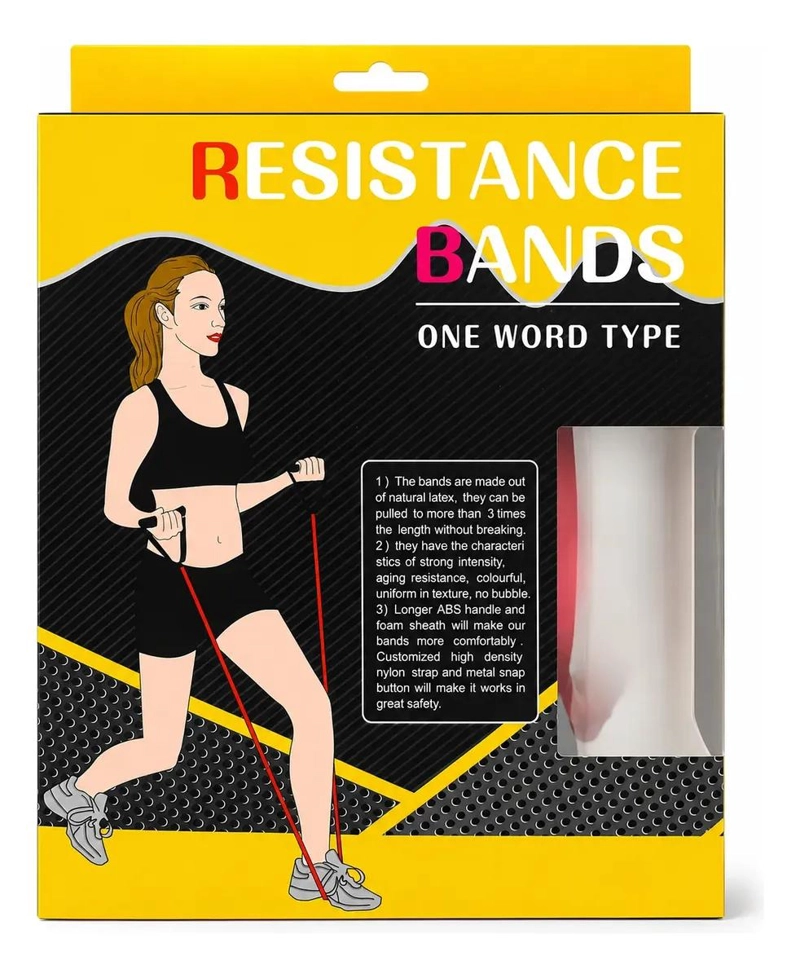 BANDA DE RESISTENCIA ALTA CON AGARRE PARA EJERCICIOS DE FITNESS - 5