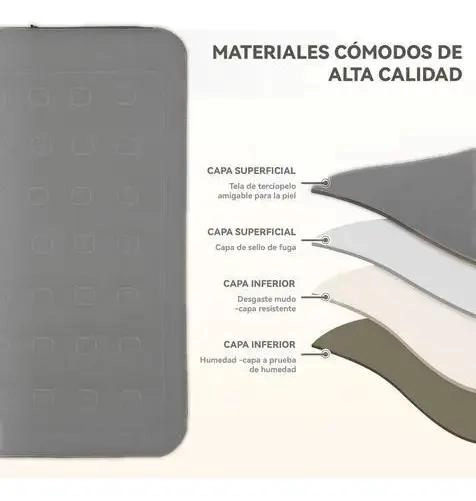 COLCHON INFLABLE ELE CTRICO PARA DOS PERSONAS CON BOMBA RECARGABLE - 5