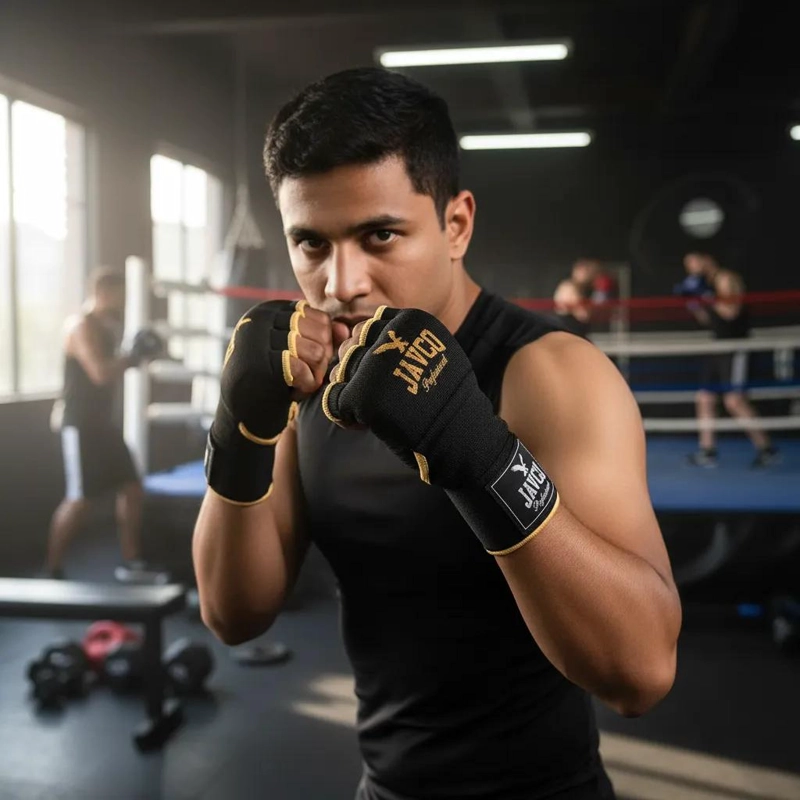 GUANTES PROFESIONALES DE BOXEO CON ENVOLTURA DE GEL PARA MAYOR PROTECCION - 2