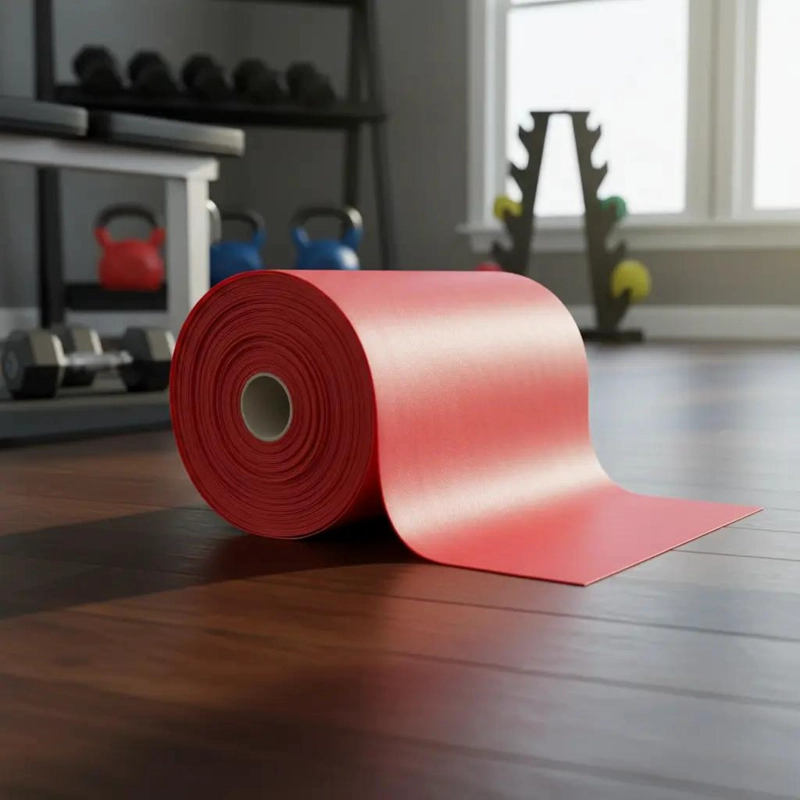 BANDA ELASTICA DE ALTA RESISTENCIA PARA ENTRENAMIENTO 10 METROS POR 15 CM ROJO - 1