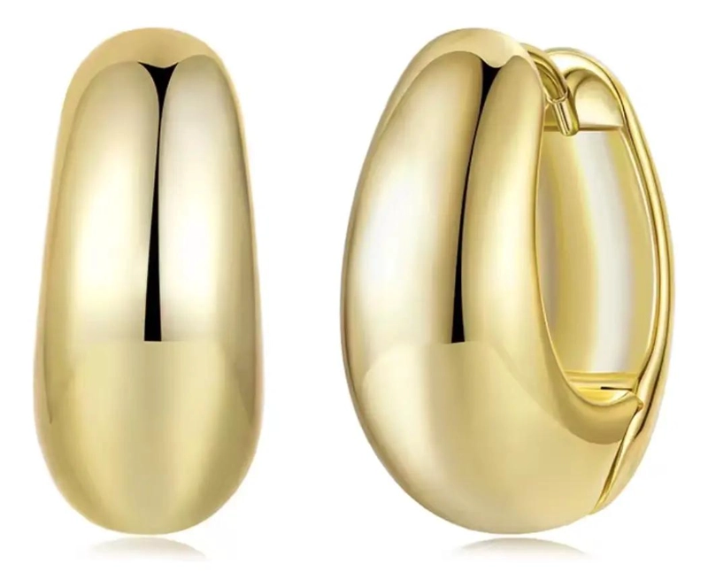 AROS ARGOLLAS DE PLATA 925 CON DISEÑO CLASICO Y ELEGANTE - 1
