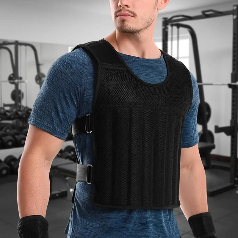 CHALECO DE PESO AJUSTABLE CON LASTRE DE 10 KG PARA ENTRENAMIENTO - 5