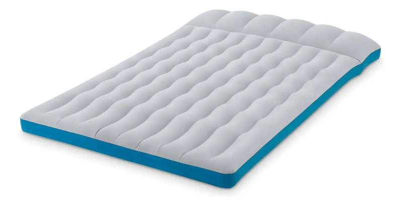 COLCHON INFLABLE PARA CAMPING GRIS 2 PLAZAS 127X193X24 CM - 1