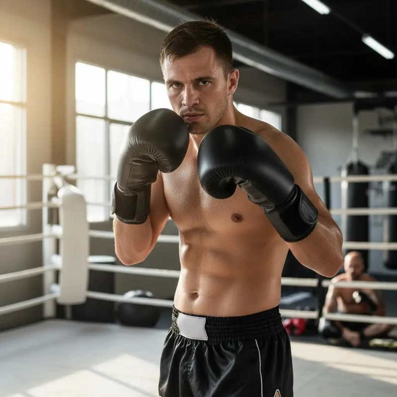 GUANTES DE BOXEO PARA KICKBOXING CON CIERRE DE VELCRO 12OZ - 2