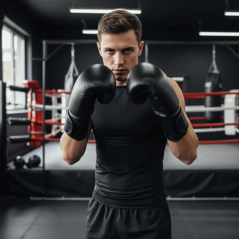 GUANTES DE BOXEO PARA KICKBOXING CON CIERRE DE VELCRO 12OZ - 4