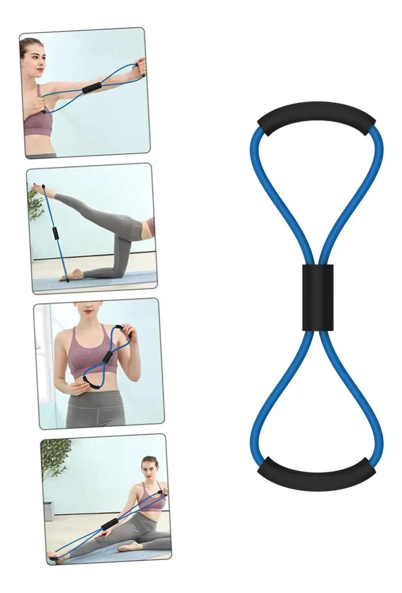 SET DE 12 BANDAS ELASTICAS DE RESISTENCIA PARA YOGA Y ENTRENAMIENTO - 2