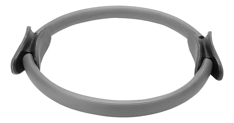 ARO PARA YOGA Y PILATES CON MANGO ERGONOMICO COLOR GRIS - 2