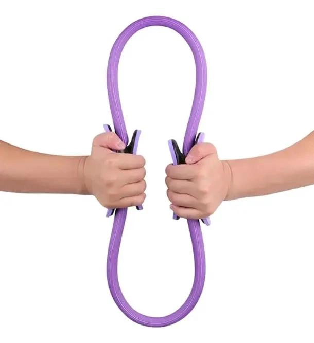 ARO PARA YOGA Y PILATES CON MANGO ERGONOMICO COLOR GRIS - 5