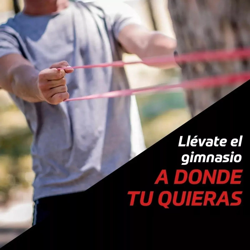 SET DE BANDAS ELASTICAS DE RESISTENCIA CON 5 NIVELES Y ACCESORIOS - 5