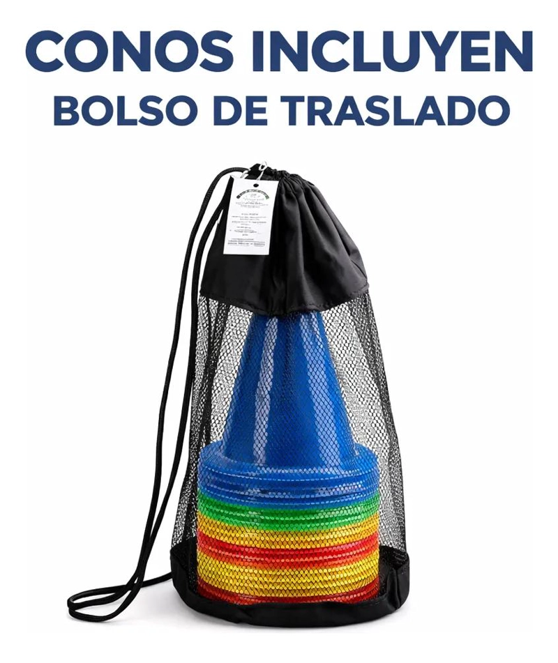 CONOS DE ENTRENAMIENTO DE 32 CM CON ORIFICIO PARA SEÑALIZACION Y TRAFICO - 5