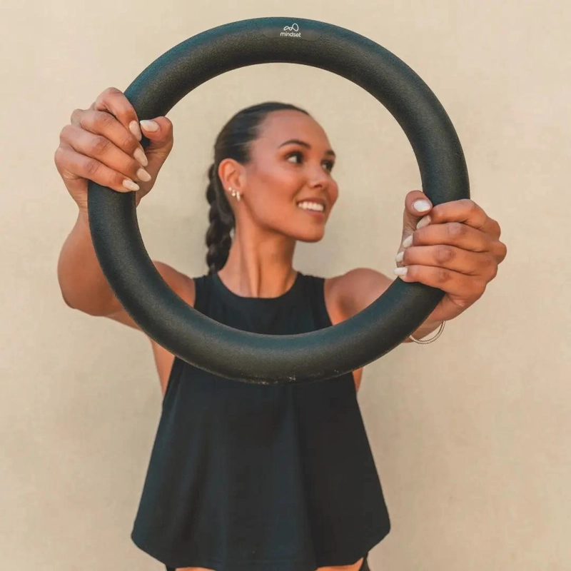 ARO DE SILICONA PARA DEPORTE Y PILATES DE 5 LIBRAS COLOR NEGRO - 2