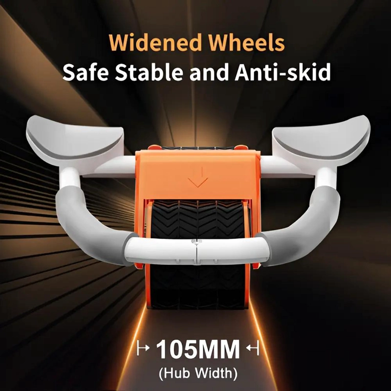 RUEDA ABDOMINAL CON REBOTE AUTOMATICO Y SOPORTE PARA CODOS PARA EJERCICIO - 3