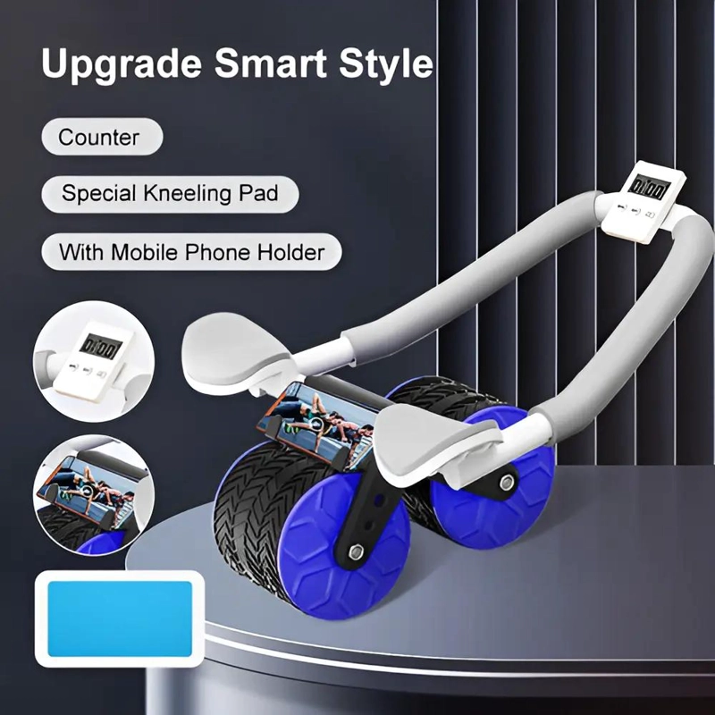 RUEDA ABDOMINAL CON REBOTE AUTOMATICO Y SOPORTE PARA CODOS PARA EJERCICIO - 5