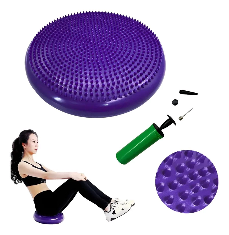 DISCO DE EQUILIBRIO SENSORIAL PARA YOGA Y EJERCICIO COLOR VIOLETA - 4