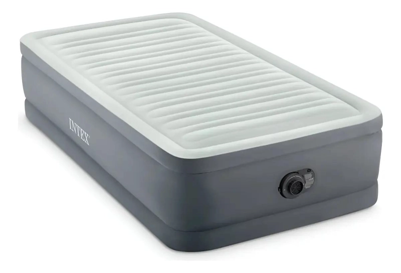 COLCHON INFLABLE ELE CTRICO PARA 1.5 PLAZAS CON ELEVACION Y DISEÑO GRIS - 1
