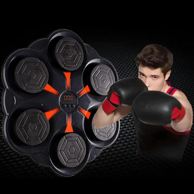 MAQUINA DE BOXEO CON FUNCION MUSICAL Y CONEXION BLUETOOTH CON GUANTES INCLUIDOS - 4