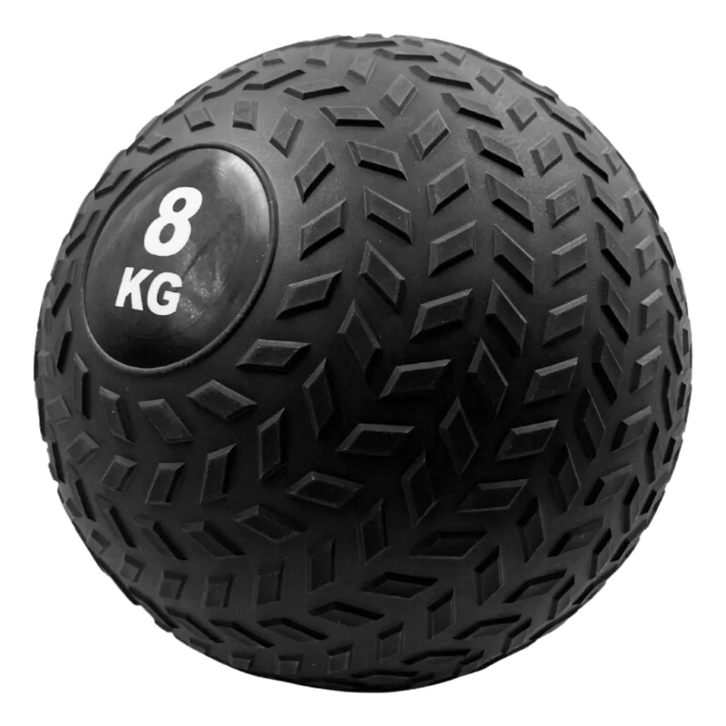 PELOTA DE PILATES DE 8 KG COLOR NEGRO PARA EJERCICIOS DE FUERZA Y EQUILIBRIO - 2