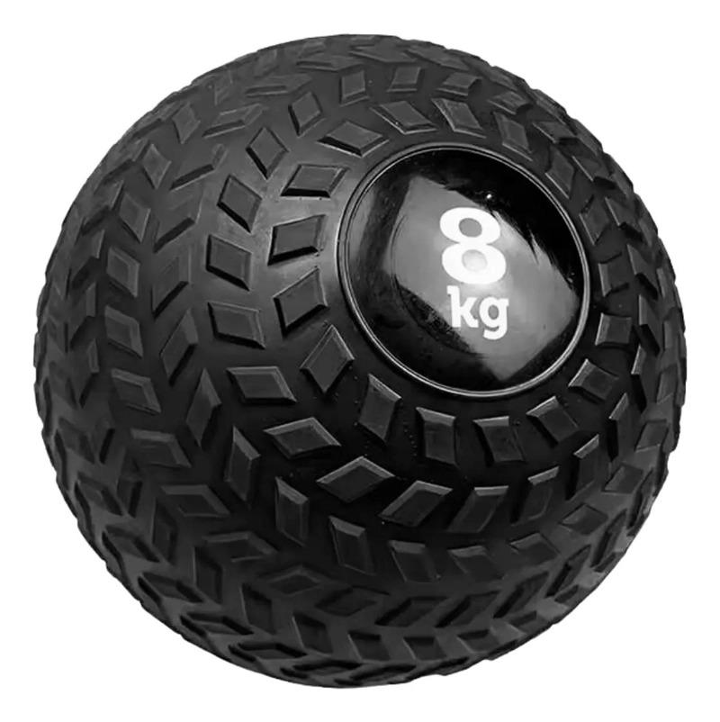 PELOTA DE PILATES DE 8 KG COLOR NEGRO PARA EJERCICIOS DE FUERZA Y EQUILIBRIO - 4