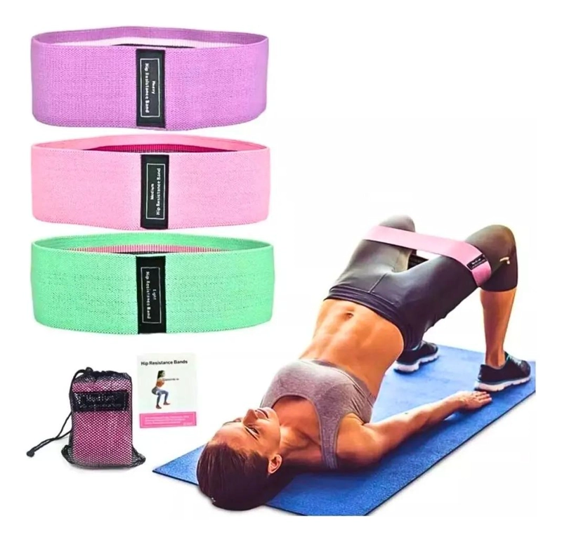 SET DE BANDAS ELASTICAS Y MANCUERNAS DE 4 KG CADA UNA PARA ENTRENAMIENTO - 2