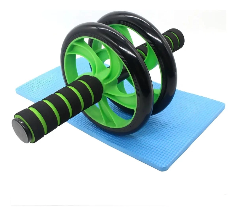 RUEDA ABDOMINAL DOBLE PARA EJERCICIOS DE FORTALECIMIENTO LUMBAR Y ABDOMINAL - 3