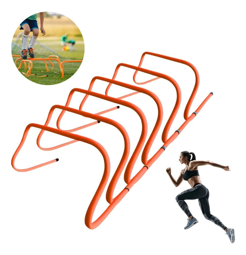 SET DE 6 VALLAS PARA SALTO Y AGILIDAD DE 23 CM PARA ENTRENAMIENTO - 1
