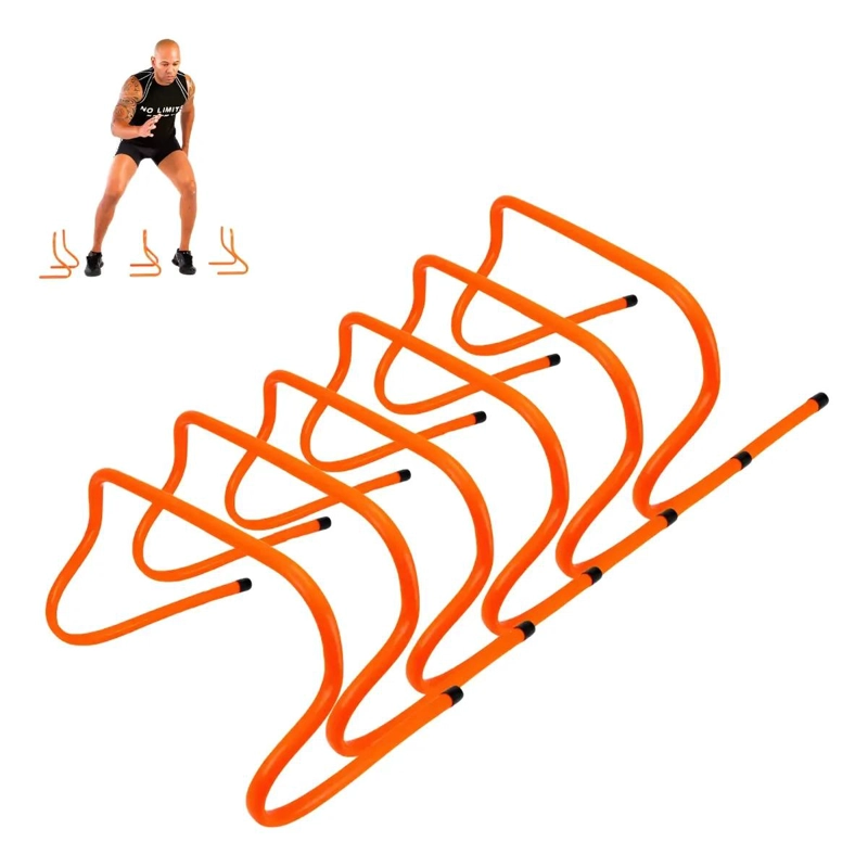 SET DE 6 VALLAS PARA SALTO Y AGILIDAD DE 23 CM PARA ENTRENAMIENTO - 3