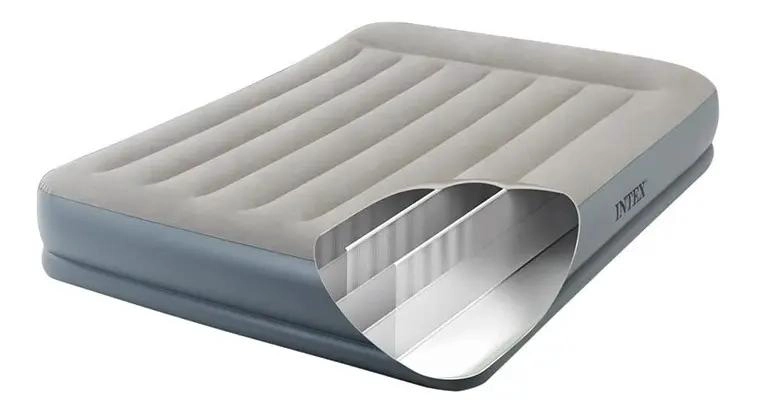 COLCHON AUTO INFLABLE PARA DOS PERSONAS CON TECNOLOGIA DURA BEAM COLOR GRIS - 3