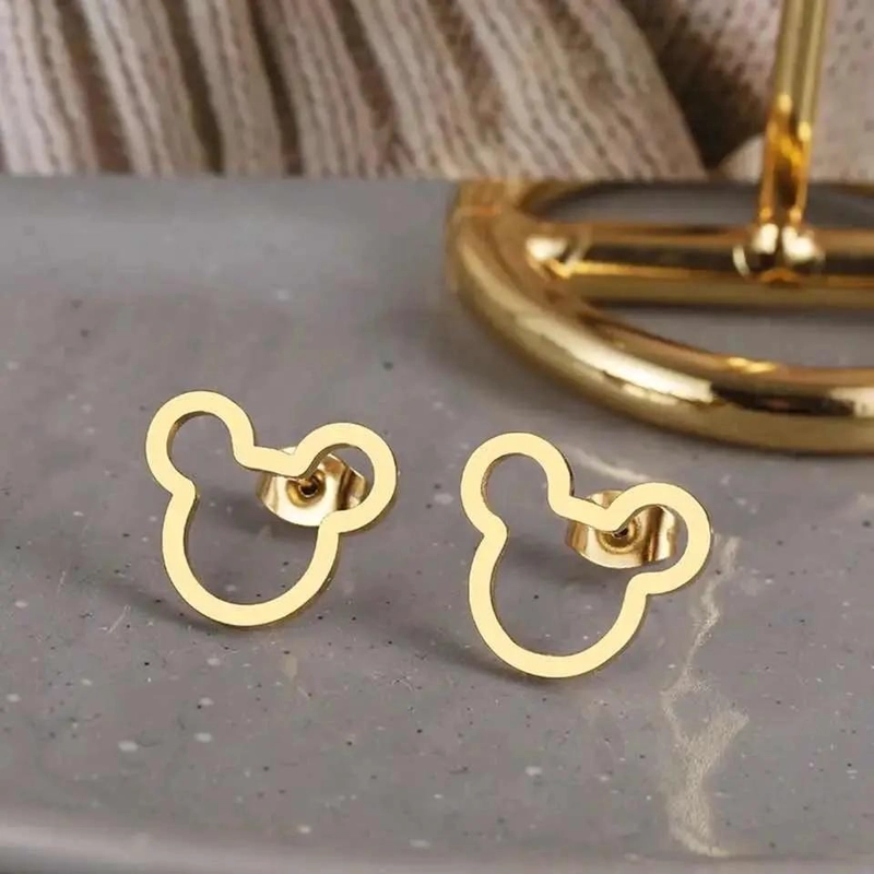 AROS DE ACERO QUIRURGICO CON DISEÑO DE MICKEY MOUSE - 2
