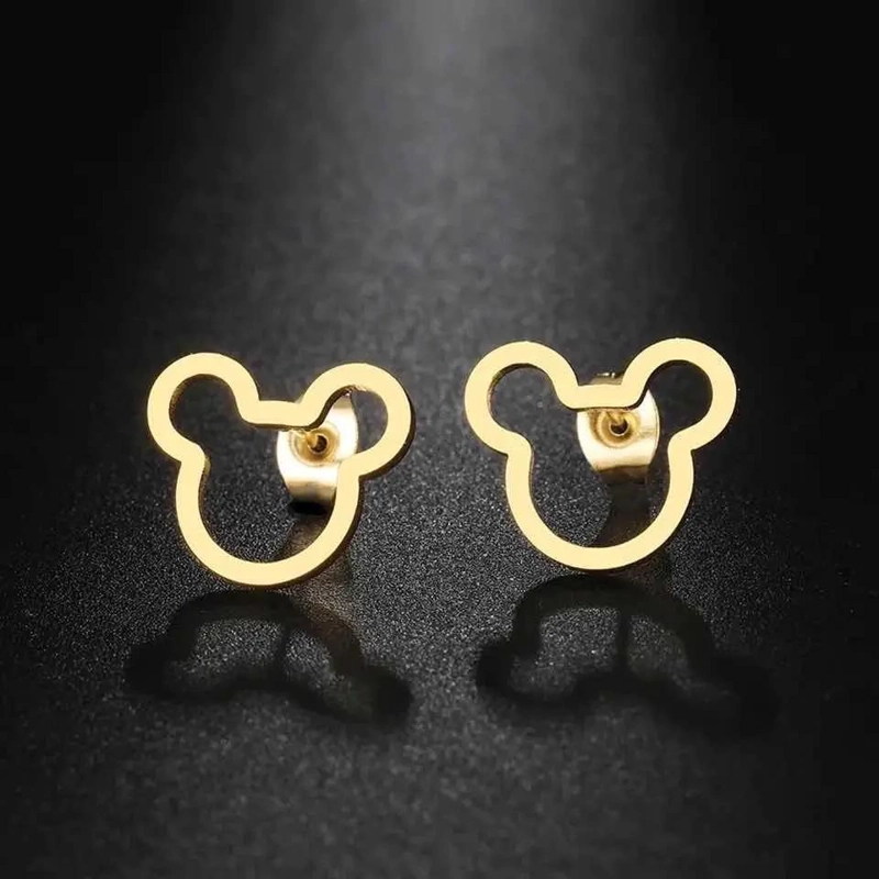 AROS DE ACERO QUIRURGICO CON DISEÑO DE MICKEY MOUSE - 3